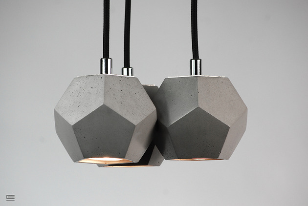 lampy wiszące Lampa betonowa Spike