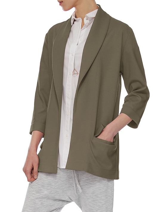 marynarki damskie Marynarka khaki  YB700023_RAL6007