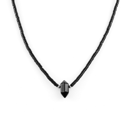 biżuteria męska Męski naszyjnik z bryłą sukcesu