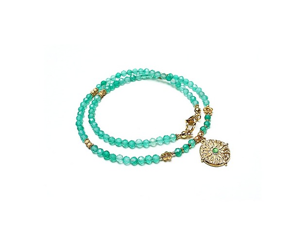 chokery Green onyx /choker/ - Szlachetna kolekcja