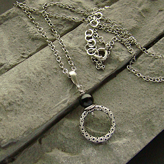 wisiory Czarny turmalin - naszyjnik