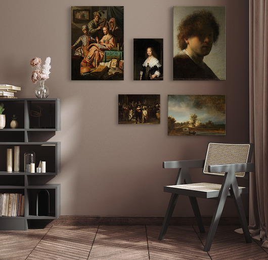 obrazy Zestaw obrazów na płótnie TAPETAMA  reprodukcja  Johannes Vermeer