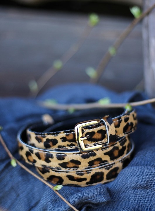 paski damskie PASEK panterka