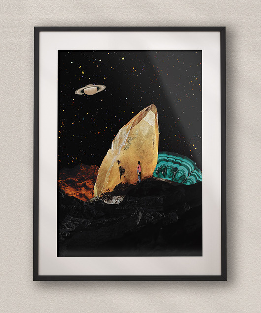 plakaty Plakat Gdzie Ja jestem? - Kolaż Fine Art