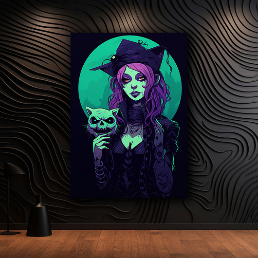 plakaty Portret Czarownicy - Plakat - Druk - Czarownica, Wiedźma, Halloween #14