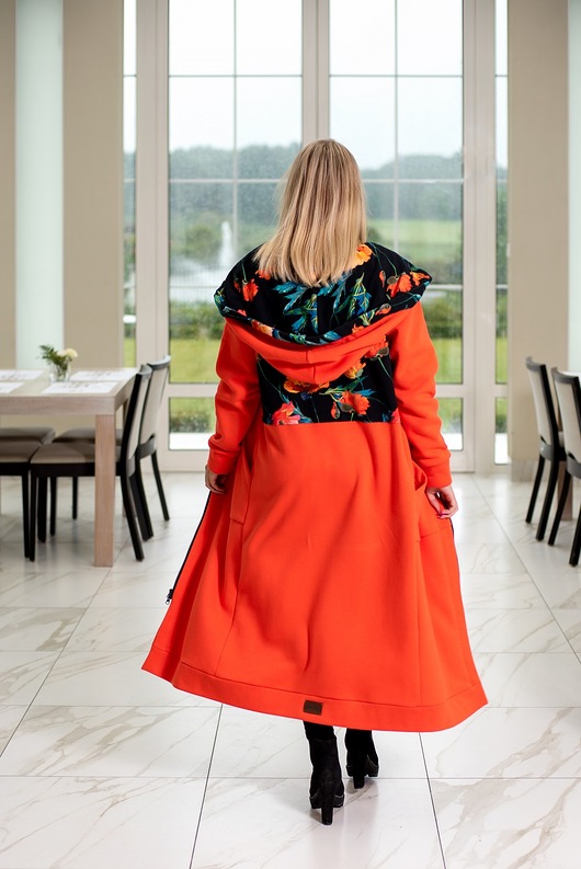 płaszcze damskie Mega długa bluza Maki