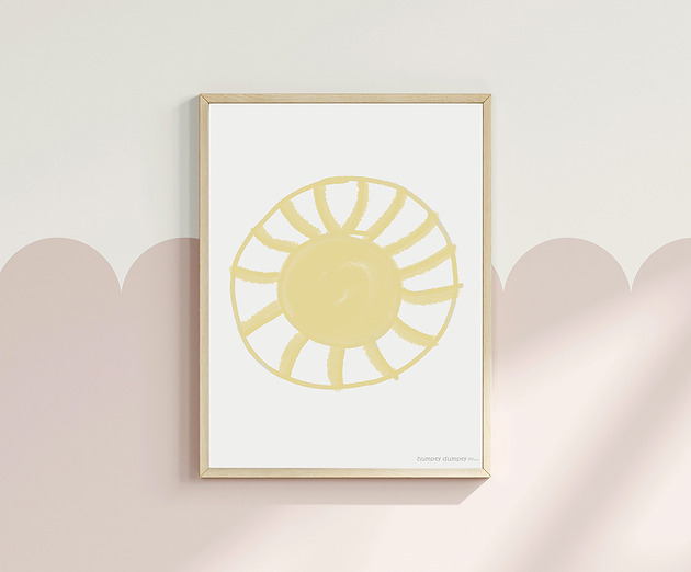 obrazy i plakaty do pokoju dziecięcego Plakat dla dzieci Sunshine