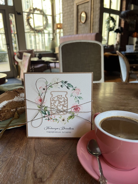 kartki scrapbooking Ręcznie robiona kartka na dzień babci i dziadka - kochanym dziadkom