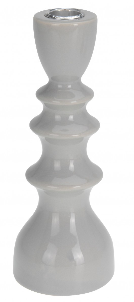 Świecznik ceramiczny szary MIA home