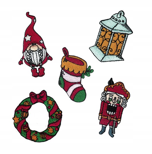 naszywki na ubrania Zestaw naszywek BOŻE NARODZENIE