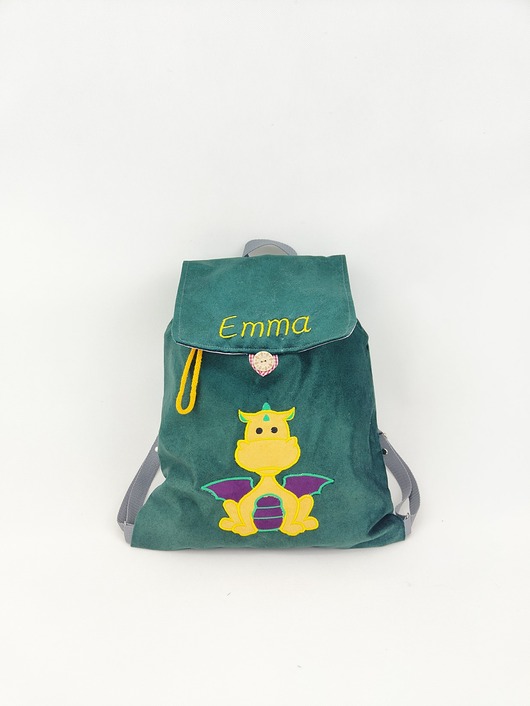 torebki, worki i plecaki dziecięce Plecak ze smokiem, plecak z imieniem, prezent z imieniem