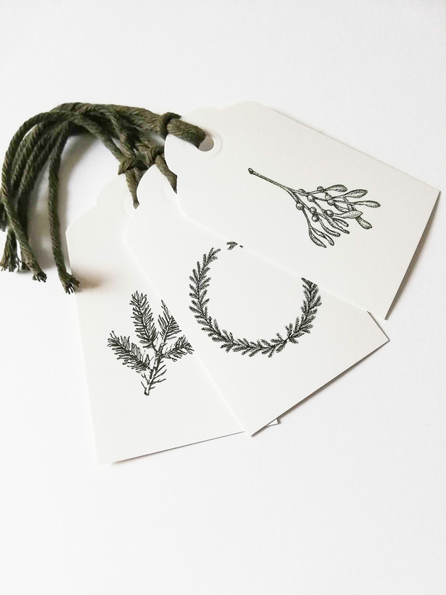 dekoracje świąteczne Bileciki do prezentów