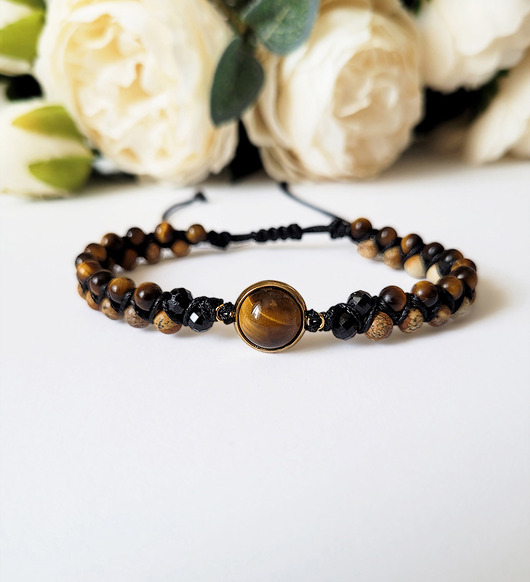 bransoletki z kamieni naturalnych OCHRONA, OBFITOŚĆ i optymizm- z Turmalinem