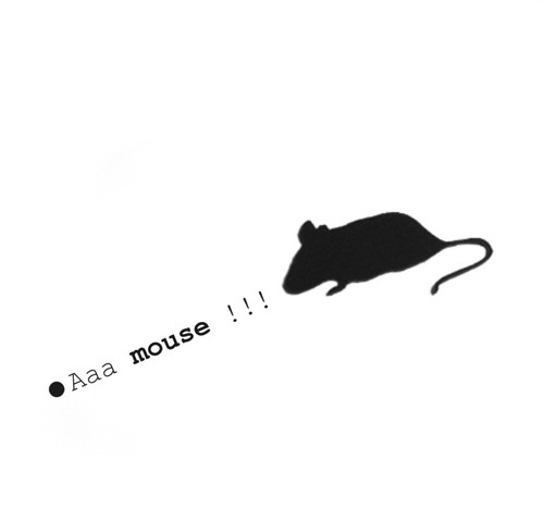 felt mouse... felt label