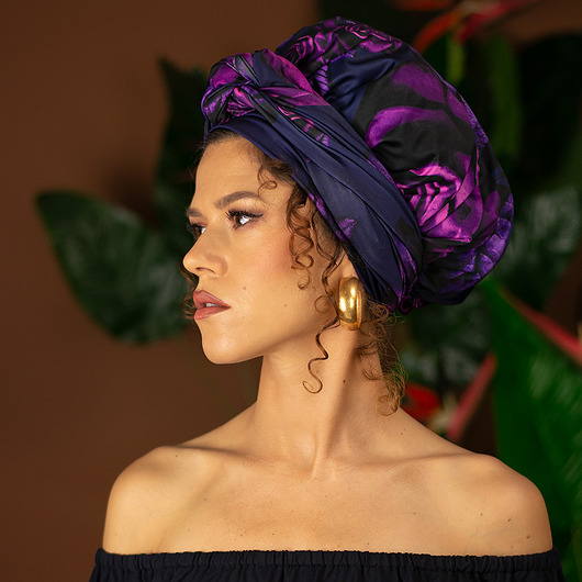 czapki damskie Czepek ochronny - czapka - turban - Magic Rose