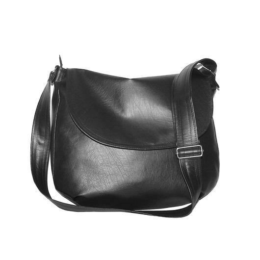 4976  ankate, czarny messenger hobo, z klapą ankate