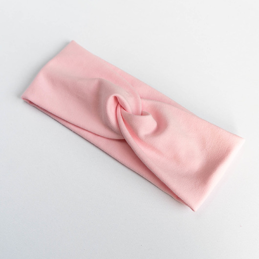 opaski do włosów Opaska z dzianiny BABY PINK