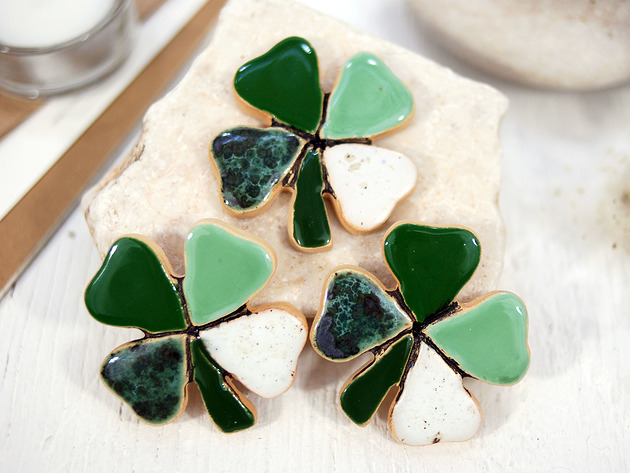 magnesy Czterolistna koniczyna na szczęście - magnes na lodówkę