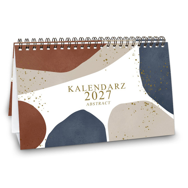 kalendarze i plannery Kalendarz 2027 biurkowy ABSTRACT wolnostojący