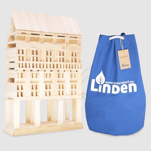 Zestaw 400 szt. klocków Linden worek żeglarski Linden