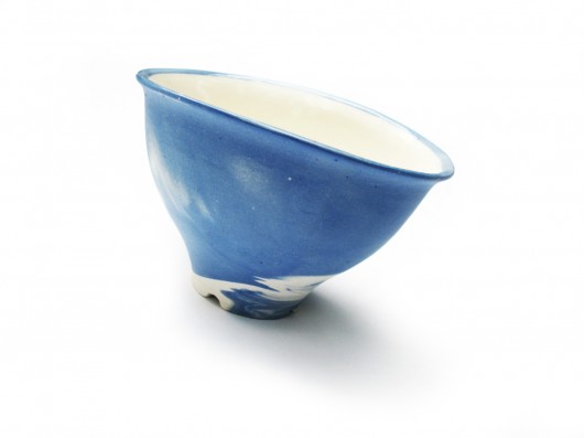 Porcelanowa czarka niebiesko-biała mosko