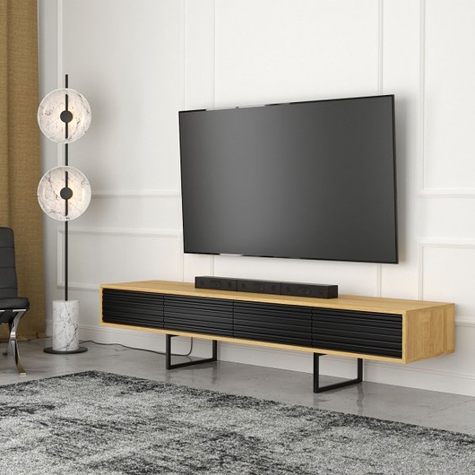 komody i szafki SZAFKA RTV ABATO 240 D+C