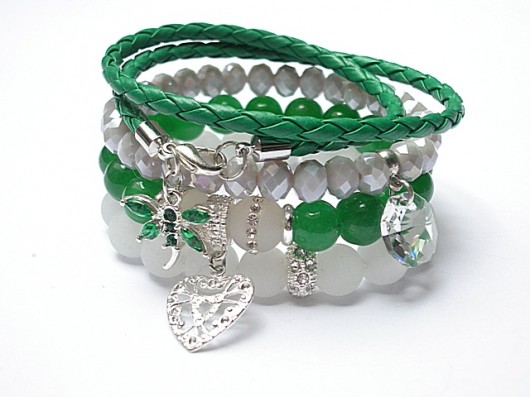 White and emerald /07-2014/- set KiKa pracownia