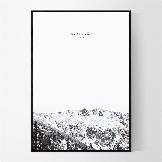 Plakat ZAKOPANE TATRY 50x70 CM MUKKO