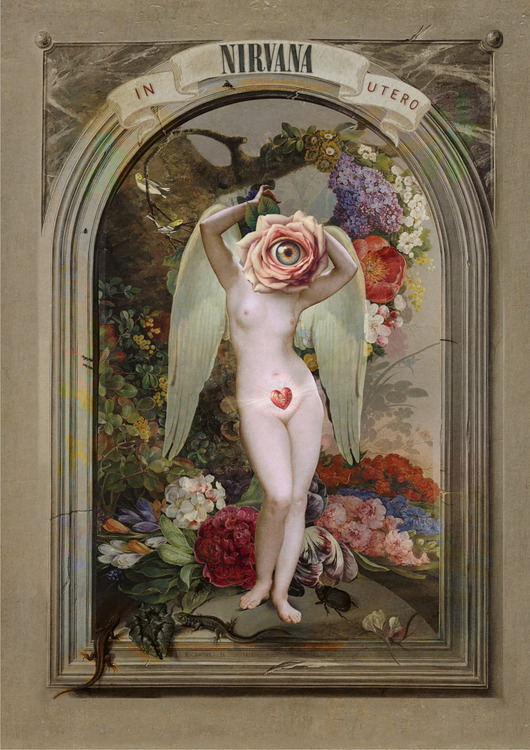plakaty Plakat Fine Art giclee kolaż IN UTERO. NIRVANA