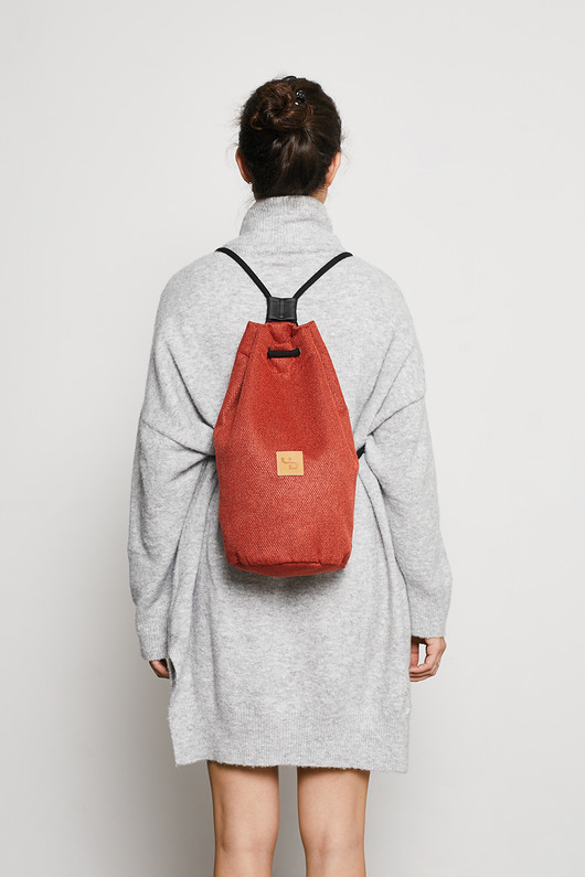 Ceglasty plecak-tuba / brick Lootbag