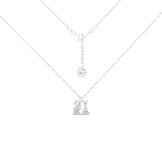 chokery Srebrny choker pancerka z szachami
