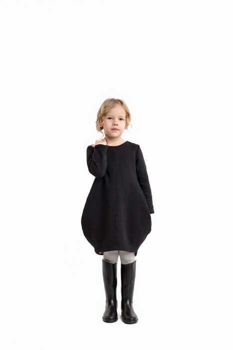 PUFF DRESS - pianka czarna Kółko Krzyżyk