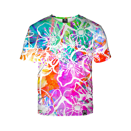 t-shirt damskie Damski T-shirt DR.CROW Colorful Pixels