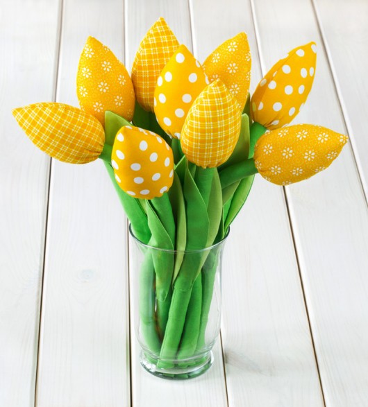 TULIPANY, żółty bawełniany bukiet MYK STUDIO