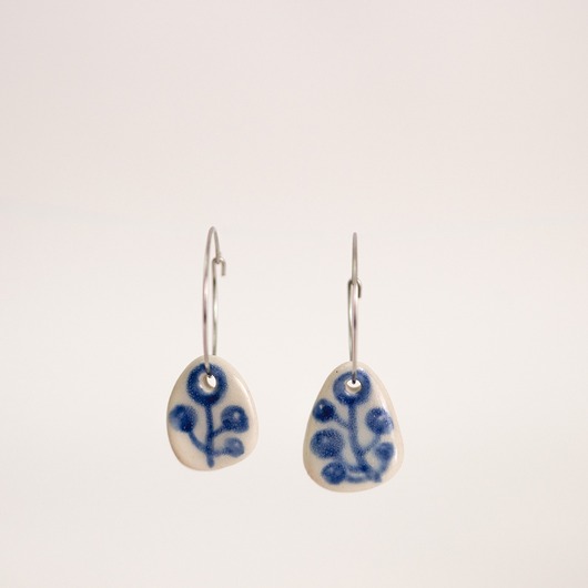 kolczyki ceramiczne Kolczyki ceramiczne blue plant