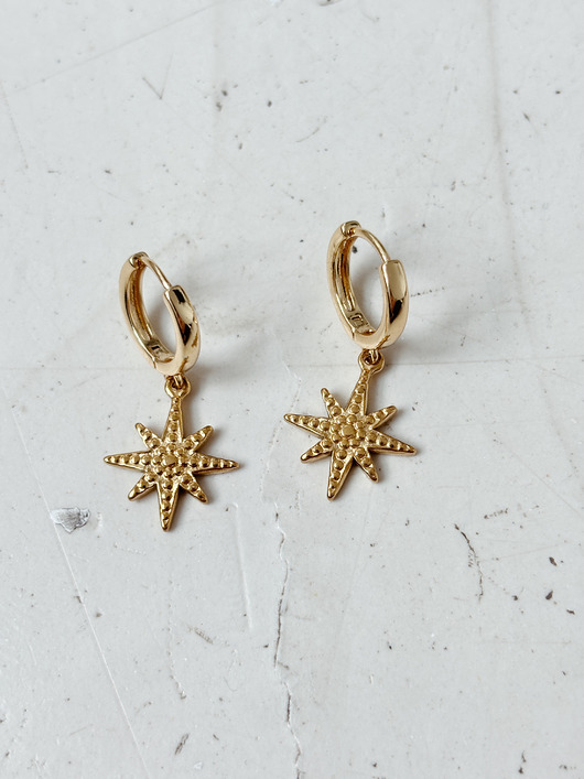 kolczyki pozłacane Kolczyki pozłacane Gwiazdka