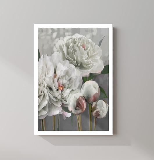 obrazy Obraz na płótnie KWIATY PIWONIE 50x70cm