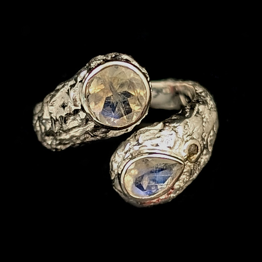 pierścionki srebrne Pierścionek księżycowi bracia