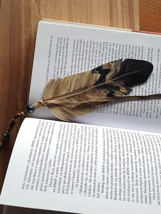 zakładki do książek Zakładka do książki pióro orła