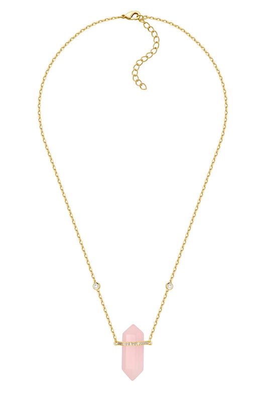złote naszyjniki Naszyjnik Mood Quartz Gold