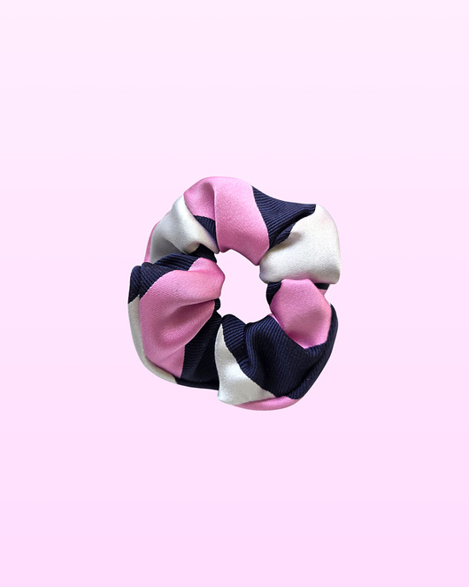 ozdoby do włosów dla dzieci Scrunchie KID różowa w paski