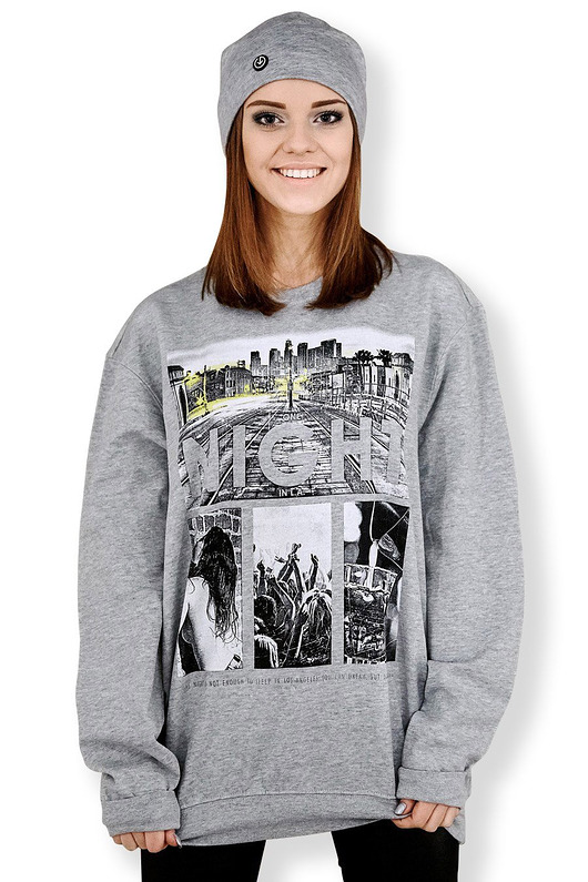 bluza z kapturem damska Bluza marki UNDERWORLD unisex One night in LA