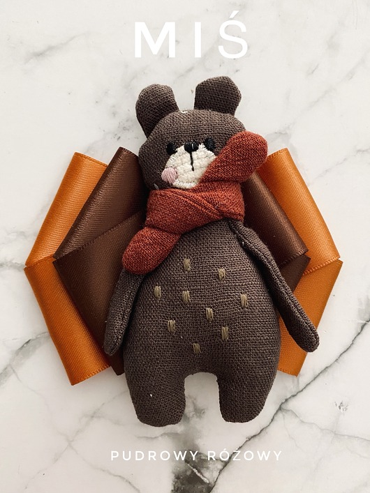 broszki Artystyczna Brosza z niesamowitym Misiem! Pop Art  MIŚ