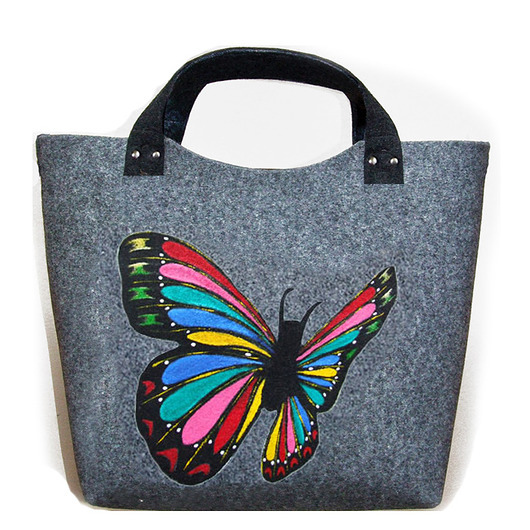 torby XXL Filcowa torba motyl
