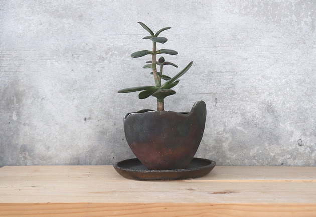 doniczki Doniczka ceramiczna raku