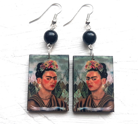 kolczyki - inne Frida Kahlo - Autoportret