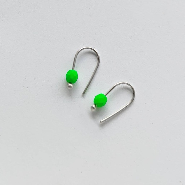 kolczyki z kamieniami Kolczyki OKRĄG