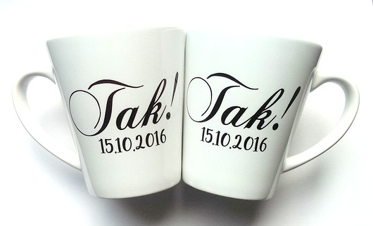 Kubki Ślubne Latte (Podaj datę ślubu) FarrowDesign