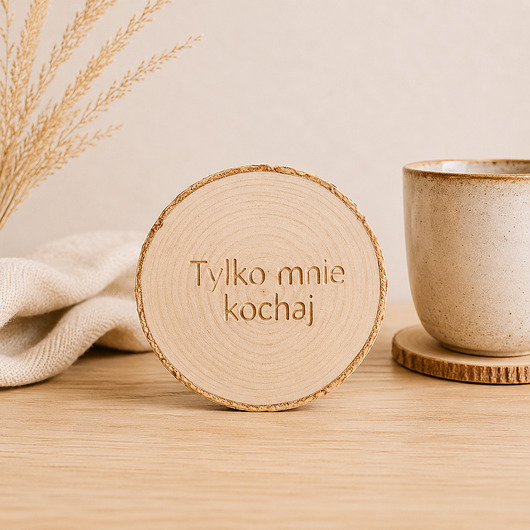 podkładki do kuchni Drewniana podkładka tylko mnie kochaj, walentynki