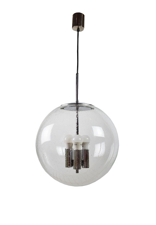 lampy wiszące Lampa wisząca firmy Glashütte Limburg z lat 70.